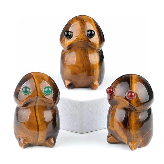 1.6" Mixed Crystal Mini Ding Ding Carving Crystal Healing Bulk Wholesale