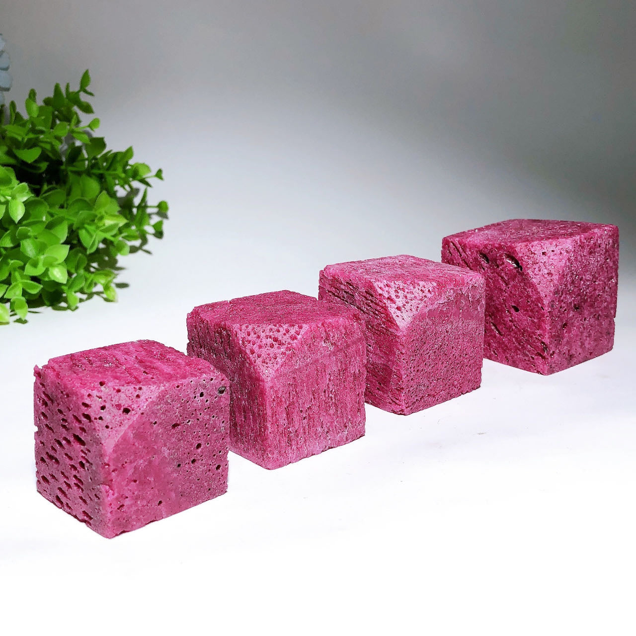 1.3"-2.4" UV Reactive Honeycomb Calcite Cube Carvings Crystal Healing Bulk Wholesale