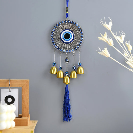 36-38cm Evil Eye's Hanging Ornament with Bells Crystal Healing Bulk Wholesale
