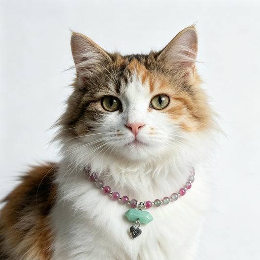 Cat's Eye Necklace Chocker with Magnet Buckle for Pet Crystal Healing Bulk Wholesale