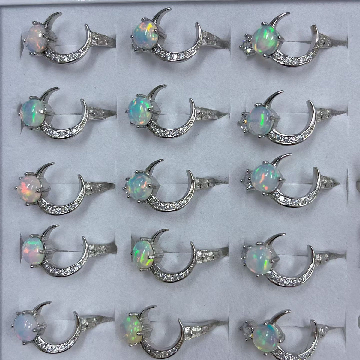 925 Silver Crystal Ring Wholesale New