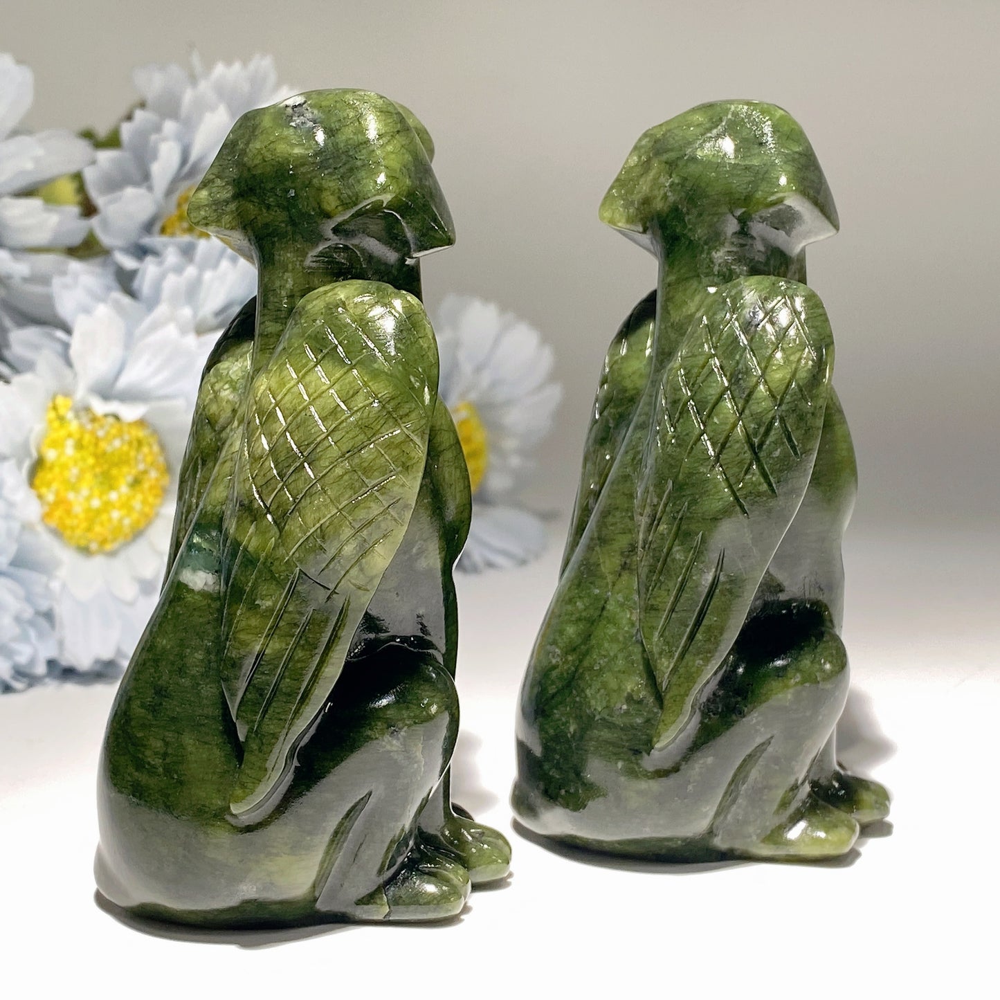 3.8" Serpentine Dog Carvings Crystal Healing Bulk Wholesale