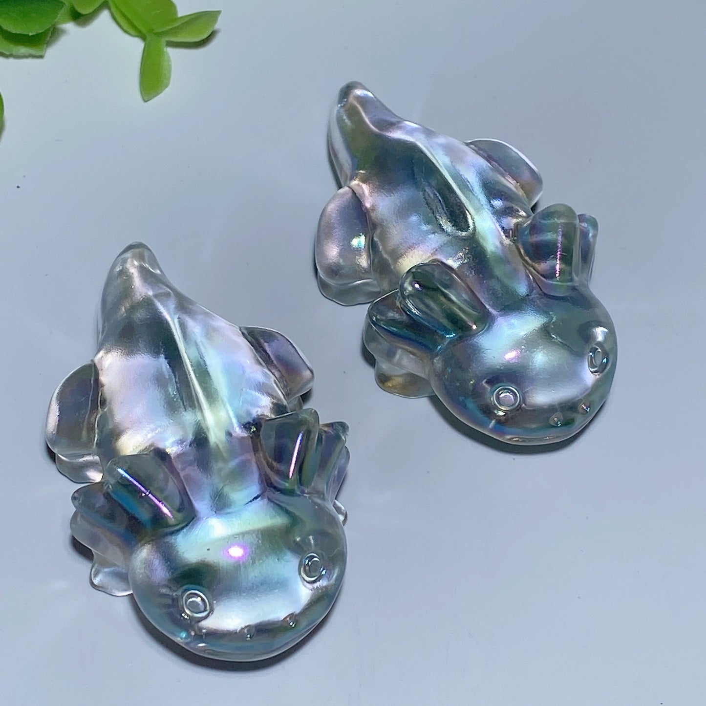 3.0" White Smelting Salamander Carvings Crystal Healing Bulk Wholesale