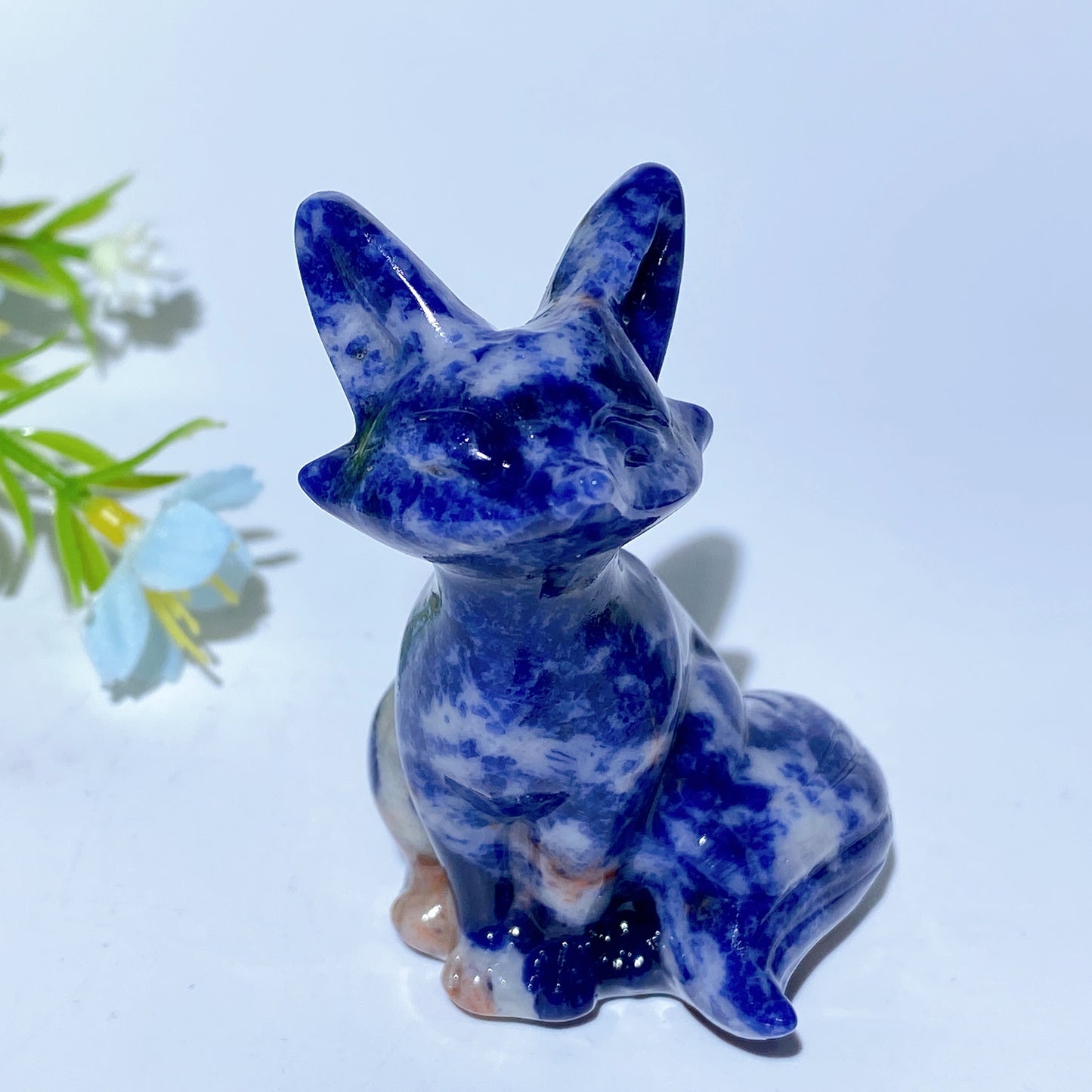 2.3" Mixed Crystal Fox Carvings Crystal Healing Bulk Wholesale
