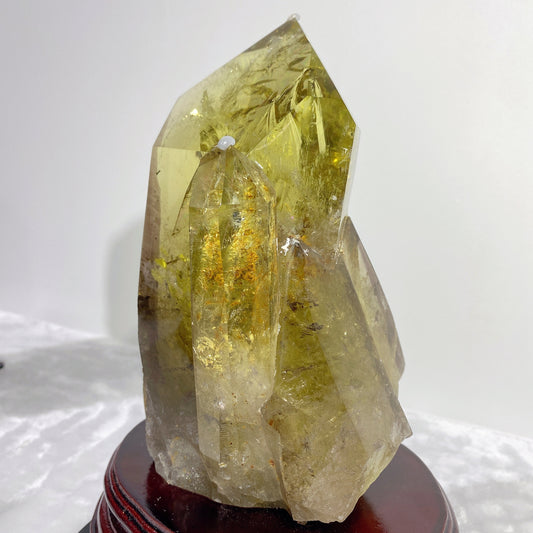 Unique Rainbow Citrine Tower Crystal Healing