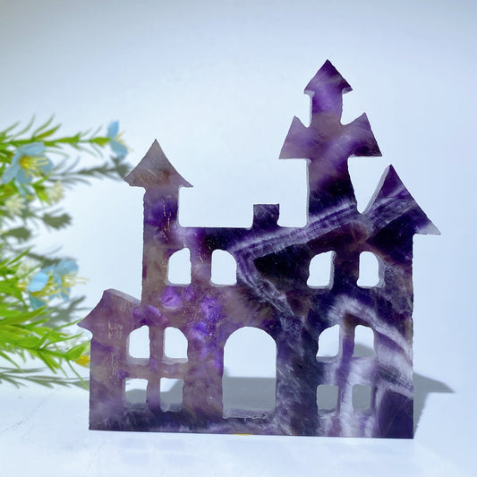 3.8‘ Mixed Crystal Castle House Carvings Crystal Healing Bulk Wholesale