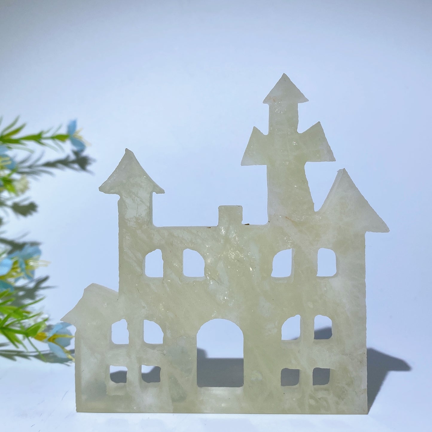 3.8‘ Mixed Crystal Castle House Carvings Crystal Healing Bulk Wholesale