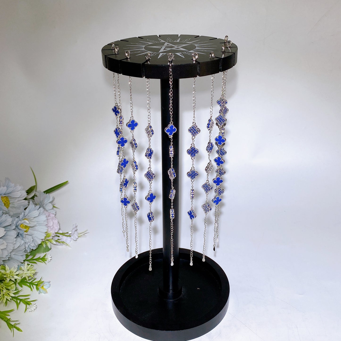 Black Wooden Pedulum Display Stand Crystal Healing Bulk Wholesale