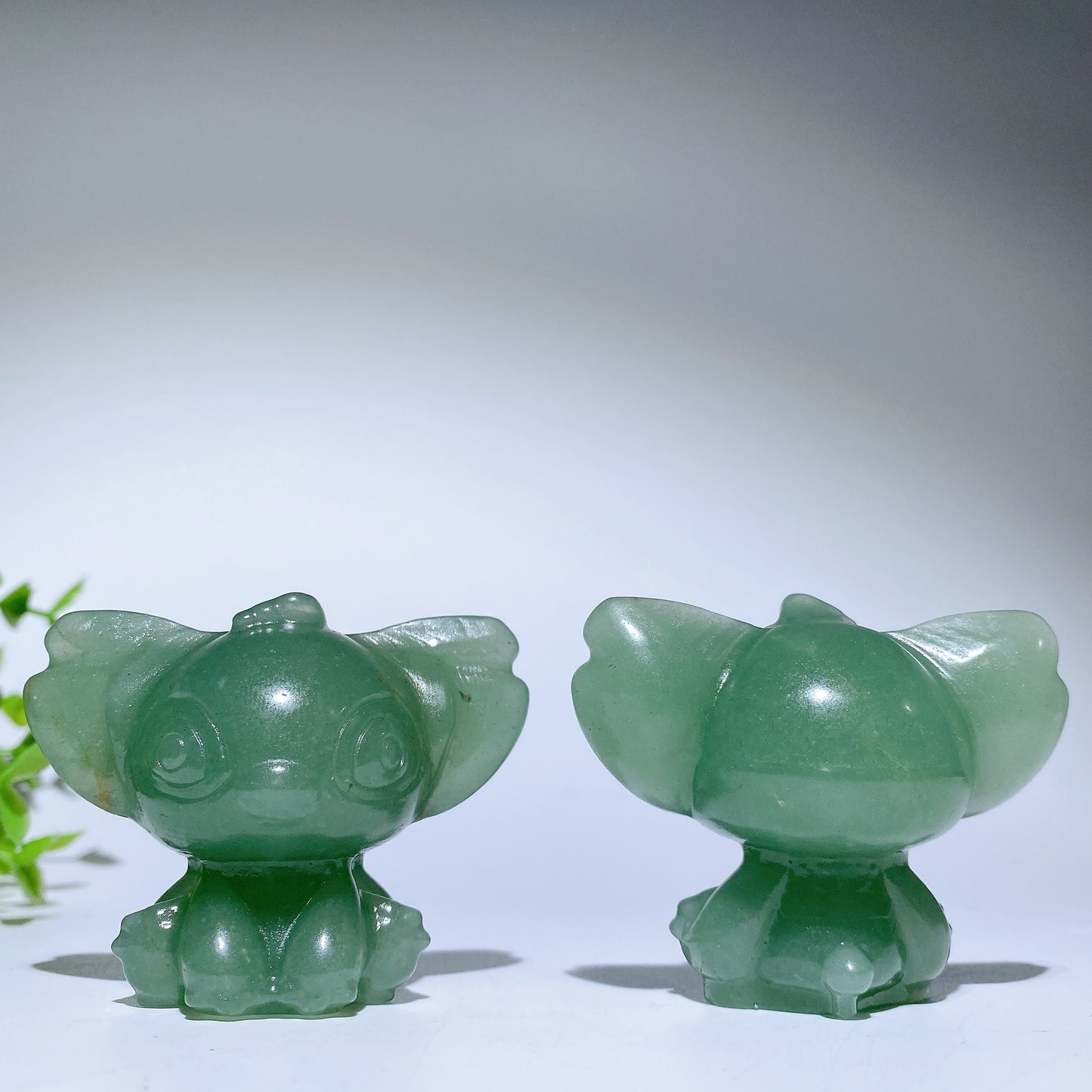 2.5" Green Aventurine Orange Calcite Cartoon Carvings Crystal Healing Bulk Wholesale