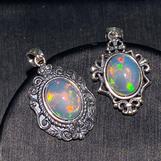 Sterling Silver Rainbow Opal Pendant Bulk Wholesale