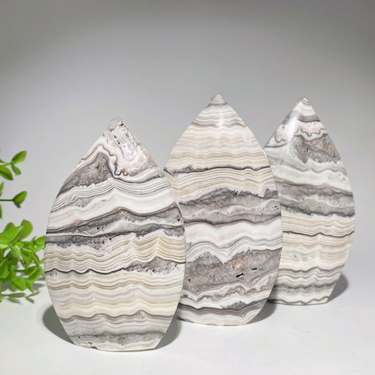 4.2"-5.5" Banded Chocolate Calcite Free Form Crystal Healing Bulk Wholesale