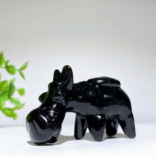 2.3" Mixed Crystal Donkey Carvings Crystal Healing Bulk Wholesale
