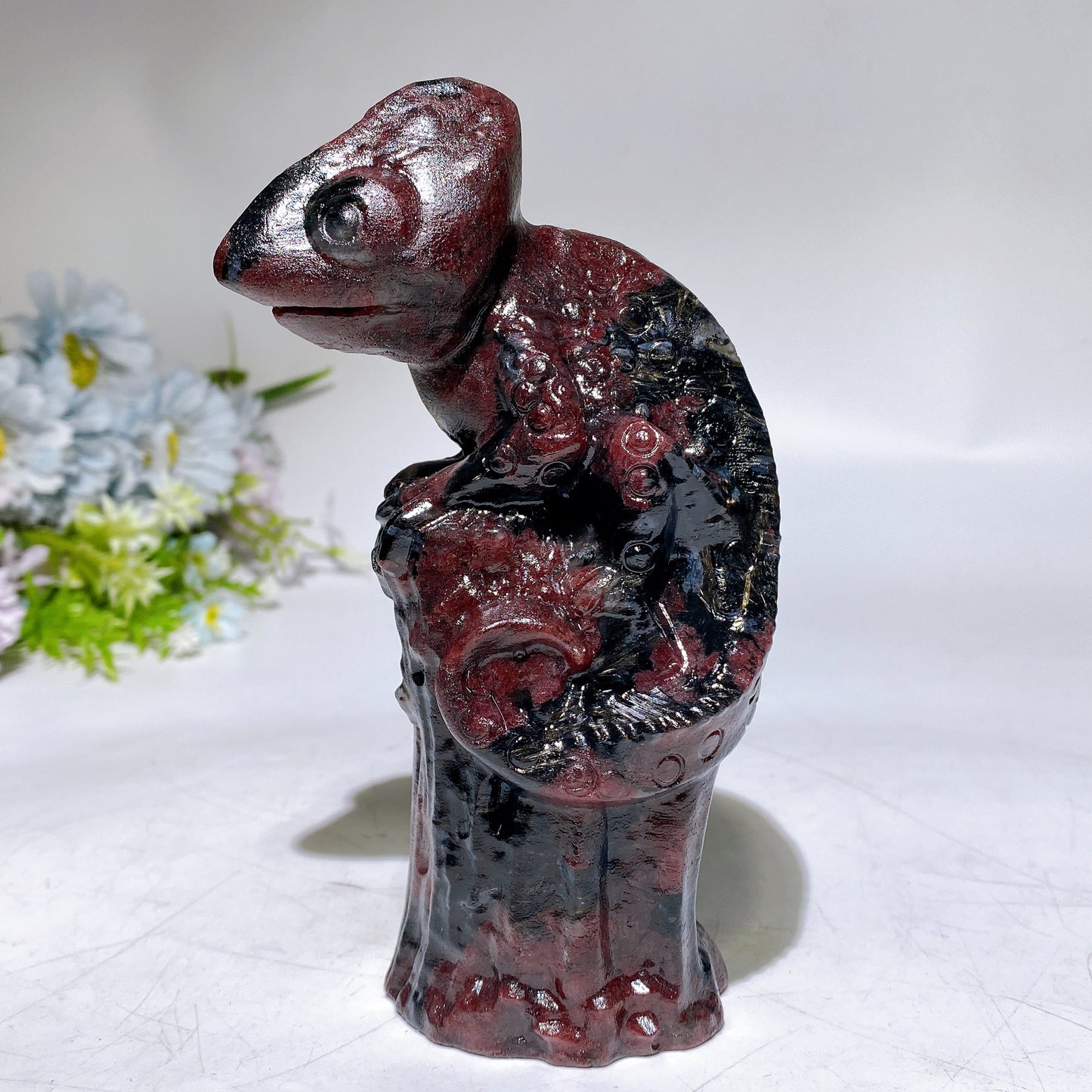 6.0" Crystal Chameleon Carving Crystal Healing Bulk Wholesale