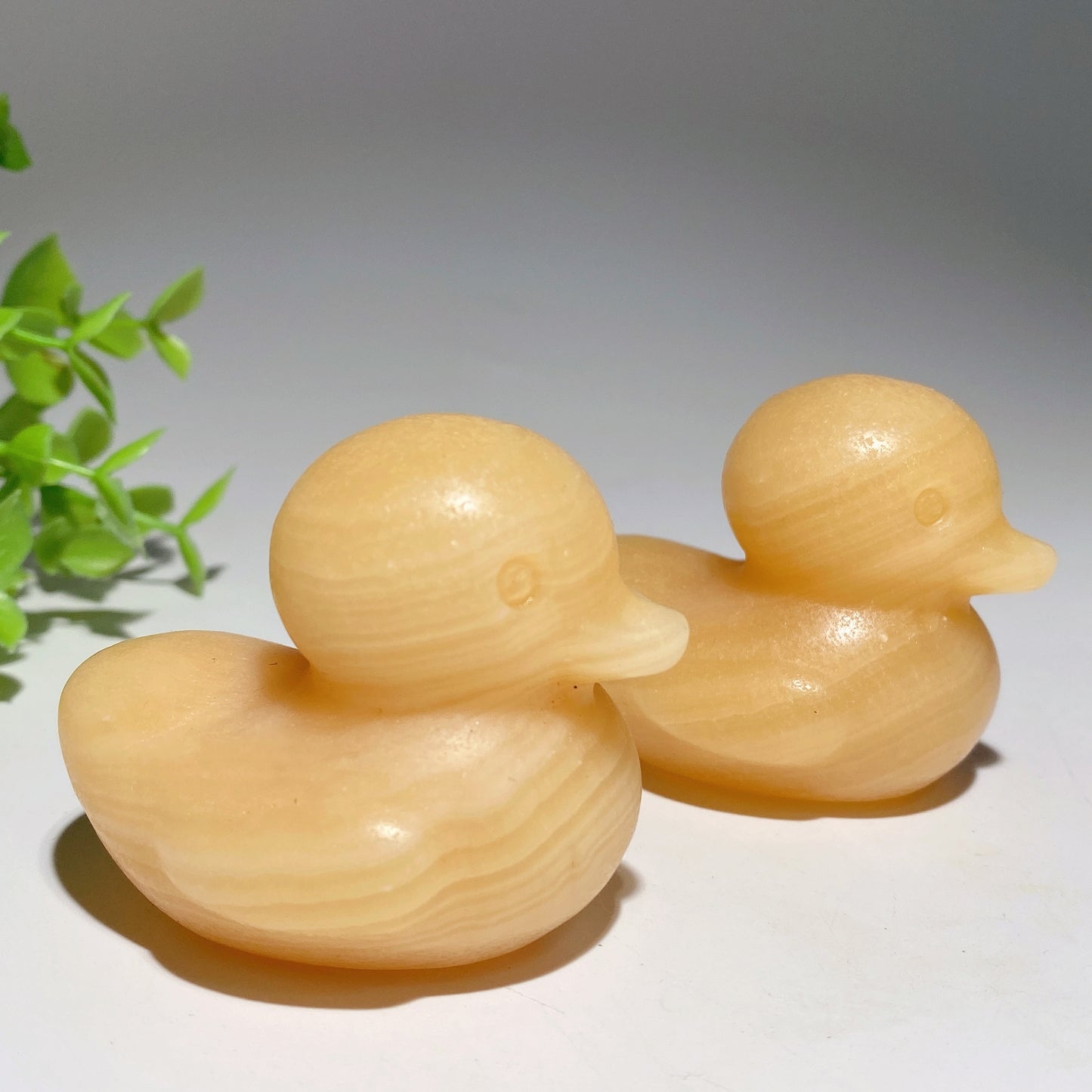 2.2" Orange Calcite Duck Carvings Crystal Healing Bulk Wholesale
