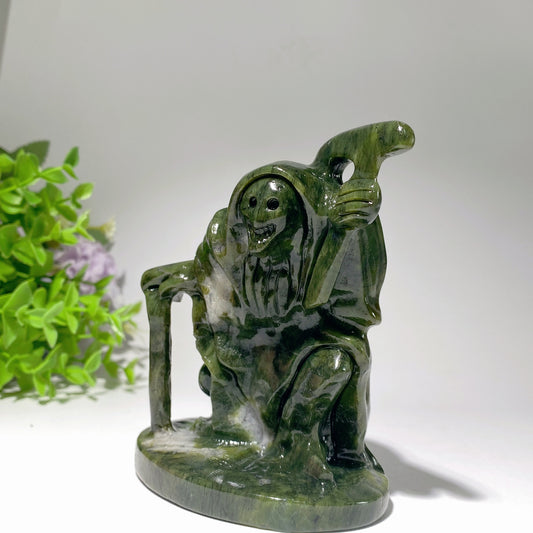 4.2" Serpentine Death Carvings Crystal Healing Bulk Wholesale