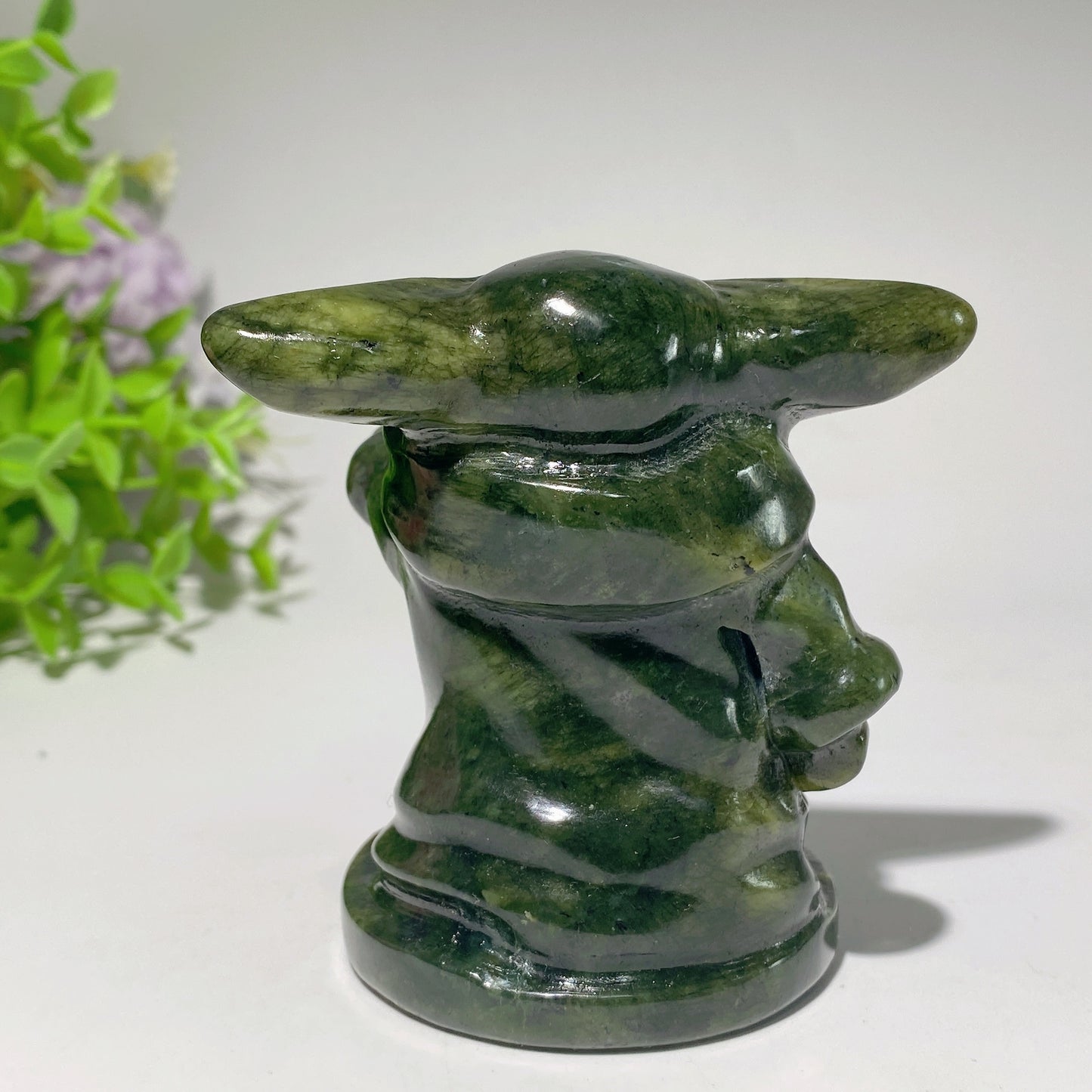 3.1" Serpentine Yoda Carvings Crystal Healing Bulk Wholesale