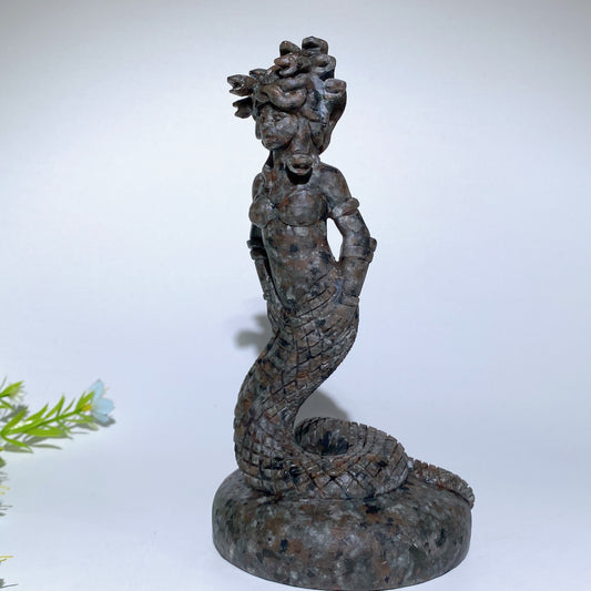 6.9" Garnet Medusa Carvings Crystal Healing Bulk Wholesale