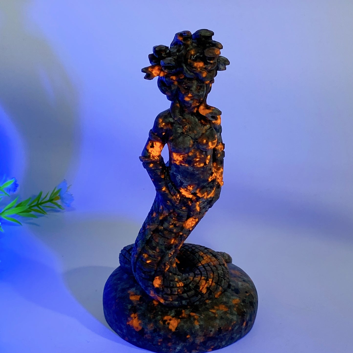 6.9" Garnet Medusa Carvings Crystal Healing Bulk Wholesale