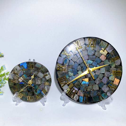 11-18cm Labradorite Clock Free Form Crystal Healing Bulk Wholesale