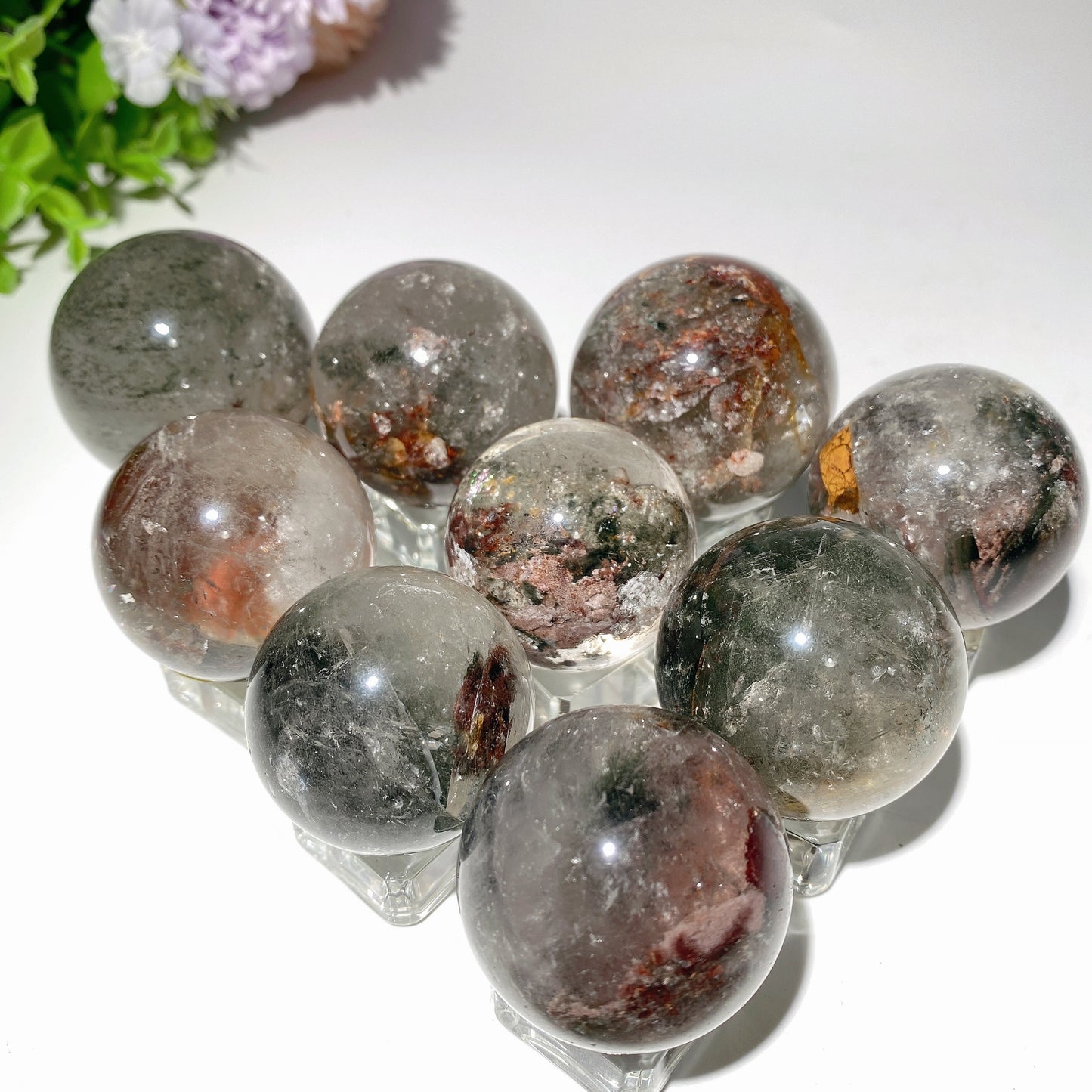 1.3"-2.4" Garden Quartz Sphere Crystal Healing Bulk Wholesale