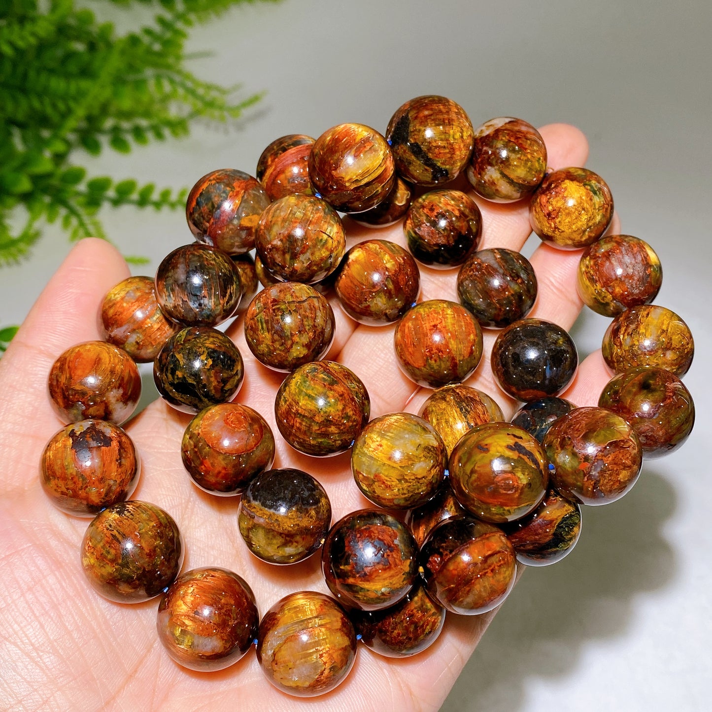 17-17.8mm Golden Pietersite Bracelet Wholesale