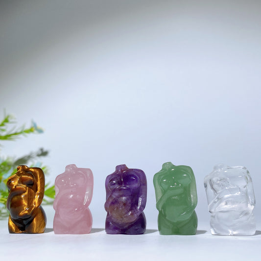 1.2" Mixed Crystal Model Carvings Crystal Healing Bulk Wholesale