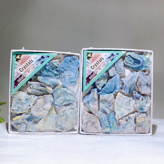 Aura Druzy Agate Specimen Box Wholesale