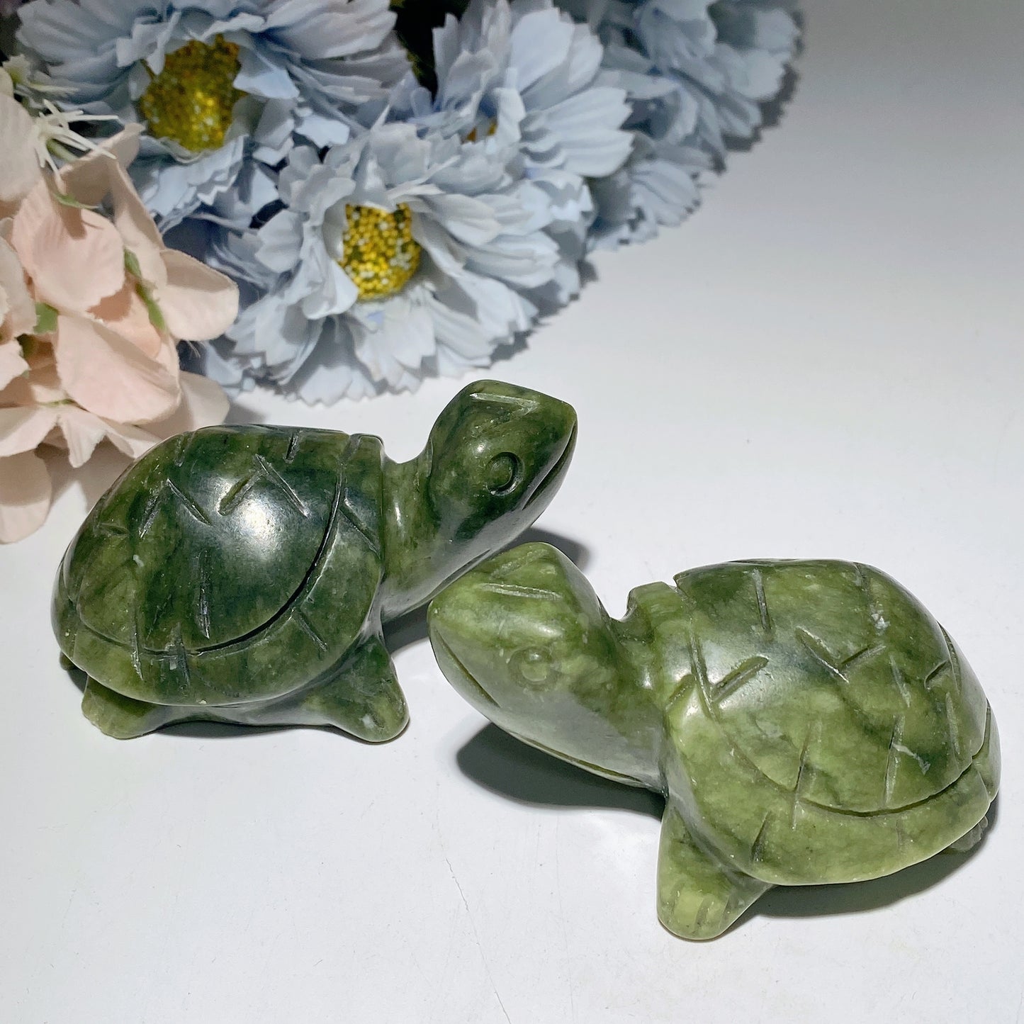 3.1" Serpentine Tortoise Carvings Crystal Healing Bulk Wholesale
