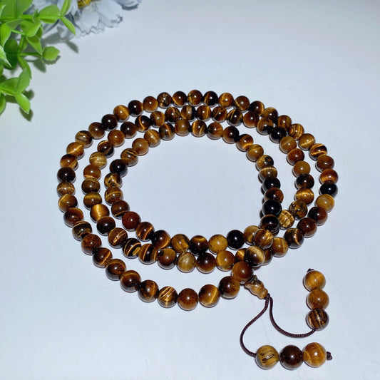 8mm Mala 108 Beads Necklace Crystal String Crystal Healing Bulk Wholesale
