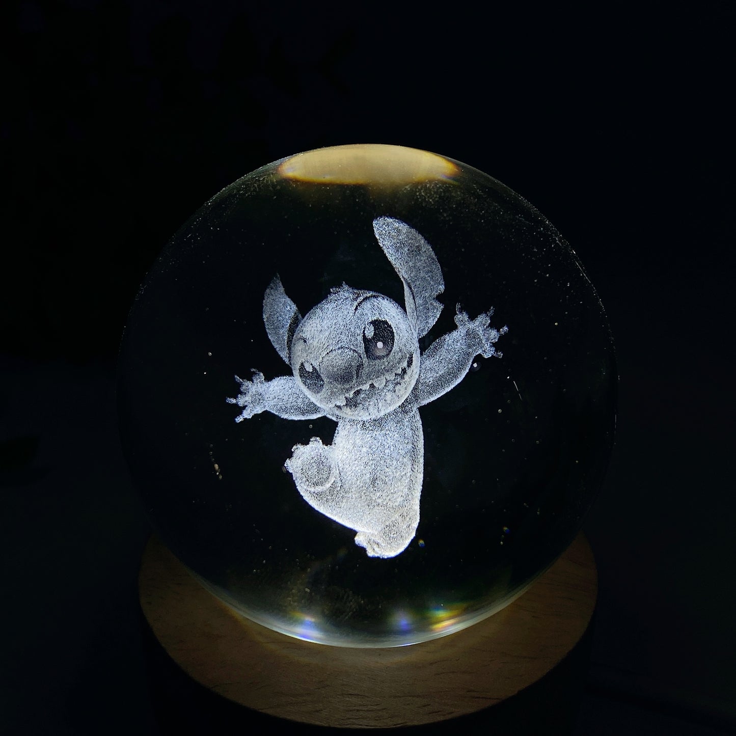 6cm 3D Laser Inner Carvings Glass Sphere Crystal Healing Bulk Wholesale