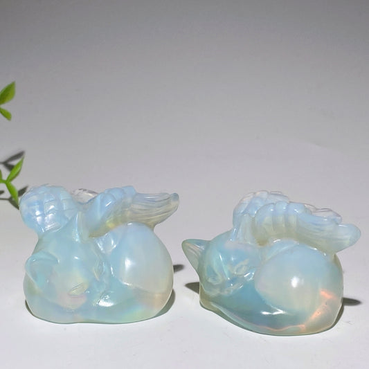 2.0" Opalite Cat with Wings Crystal Healing Bulk Wholesale