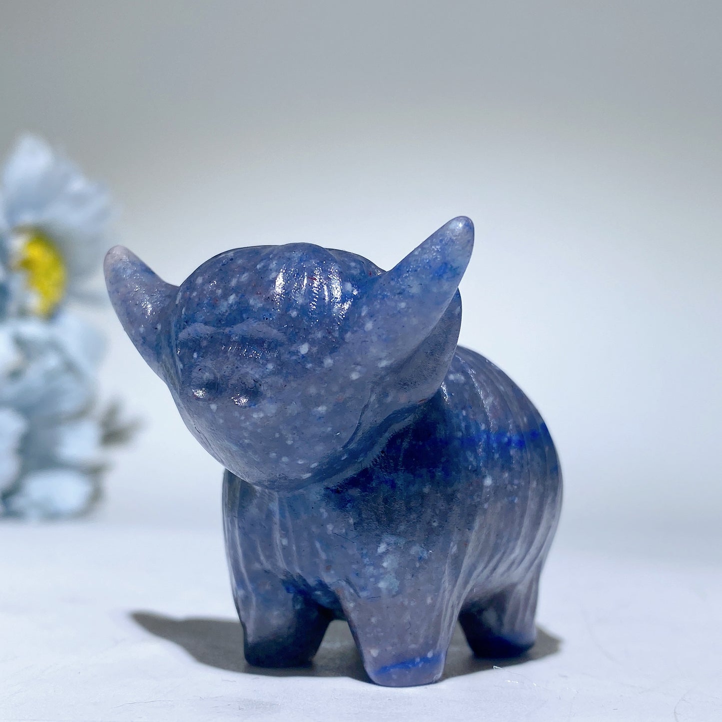 2.1" Mixed Crystal Highland Cattle Carvings Crystal Healing Bulk Wholesale