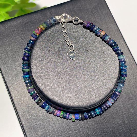 4mm Rainbow Opal Bracelet Crystal Healing Bulk Wholesale