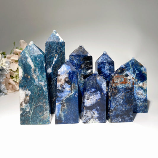 2.9"-5.2" Dumortierite Tower Crystal Healing Bulk Wholesale