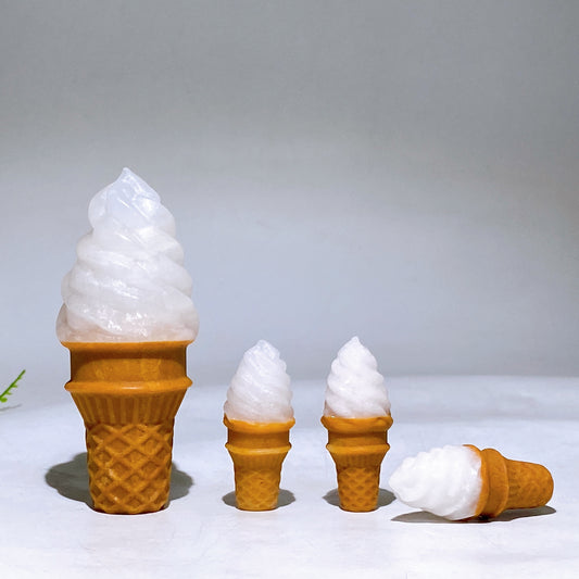 Yellow Jade Icea Cream Carving Wholesale