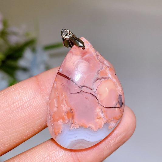 Cotton Candy Agate Pendant Crystal Healing Bulk Wholesale