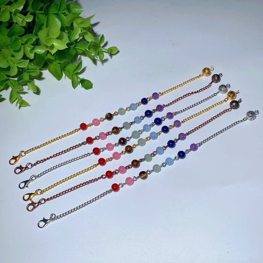 20cm Chakra Mixed Crystal Chain for Pendulum Crystal Healing Bulk Wholesale
