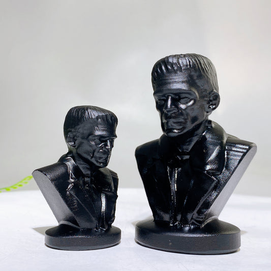 2.8" 4.0" Black Obsidian Frankenstein Carving Wholesale