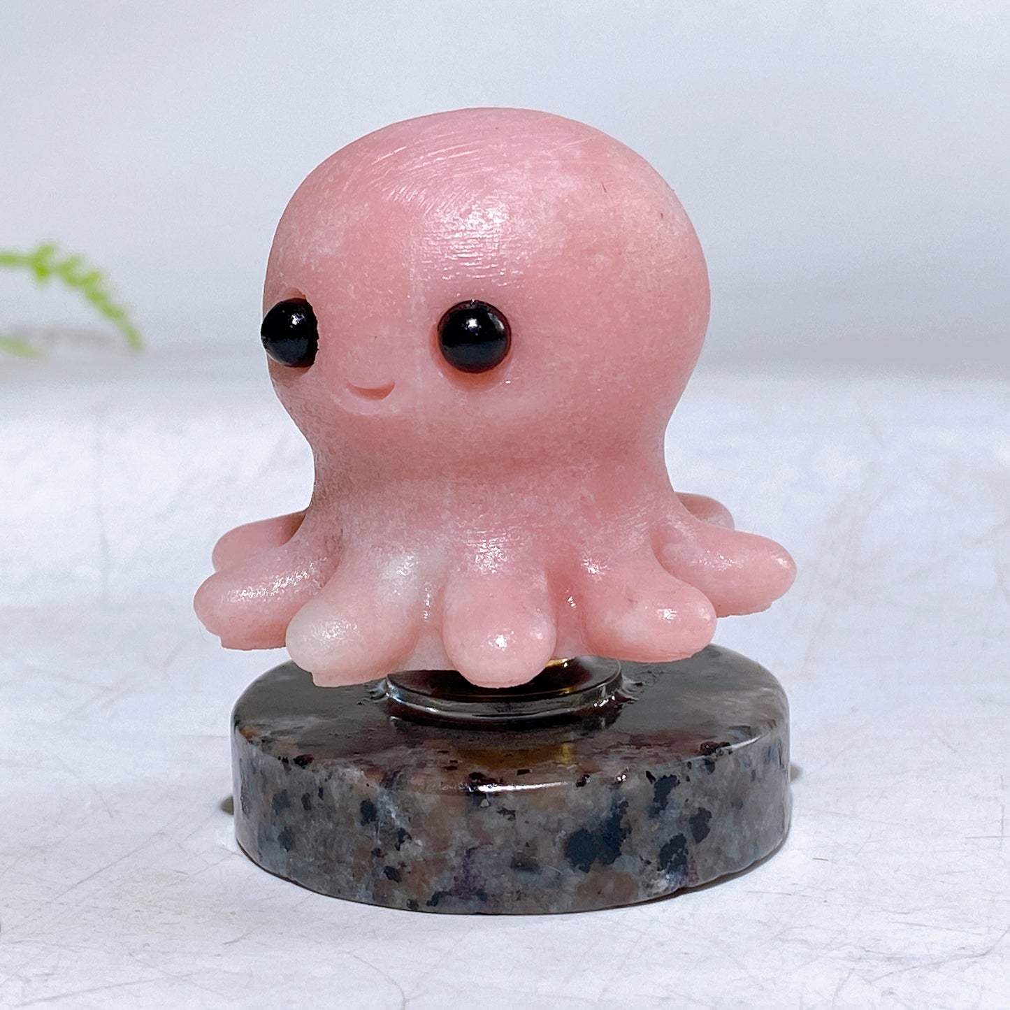2.1" Natural Crystal Spinning Octopus with Yooperlite Base Wholesale