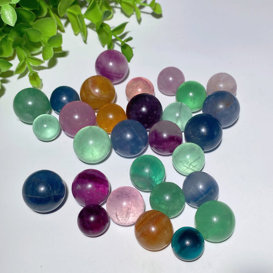 15-20mm Mixed Fluorite Sphere Crystal Healing Bulk Wholesale