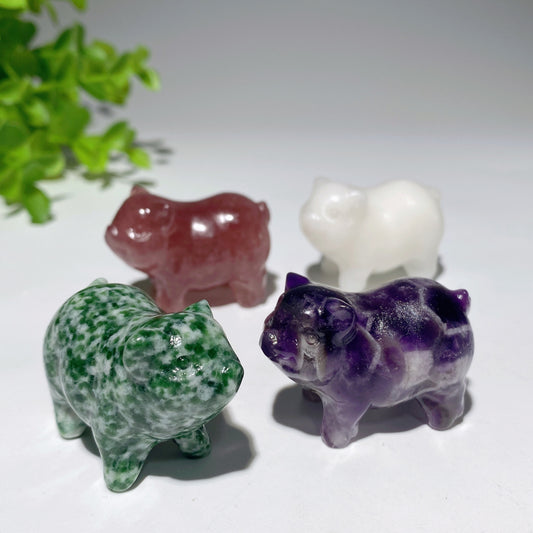 1.5" Mixed Crystal Peggy Carvings Crystal Healing Bulk Wholesale