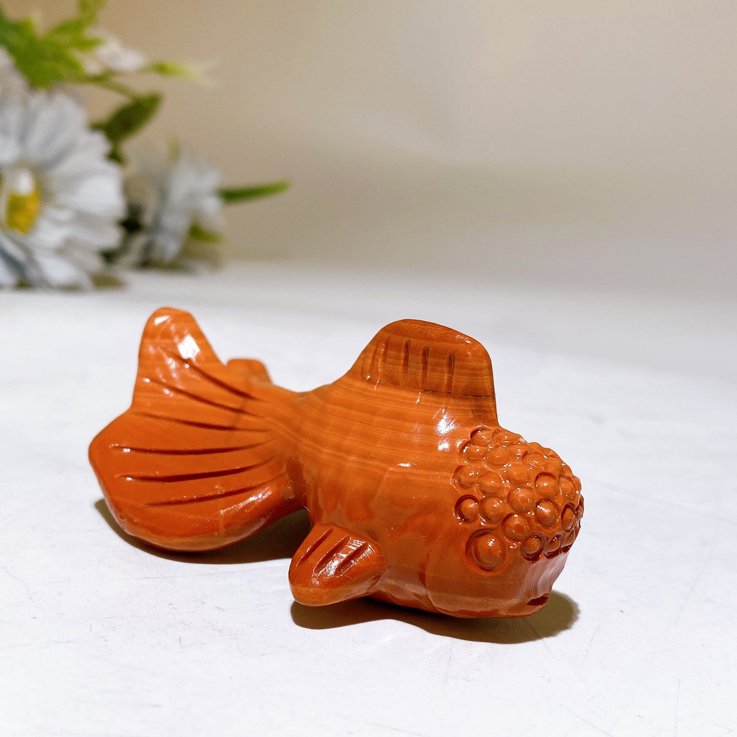 2.7" Crystal Goldfish Carving Crystal Healing Bulk Wholesale