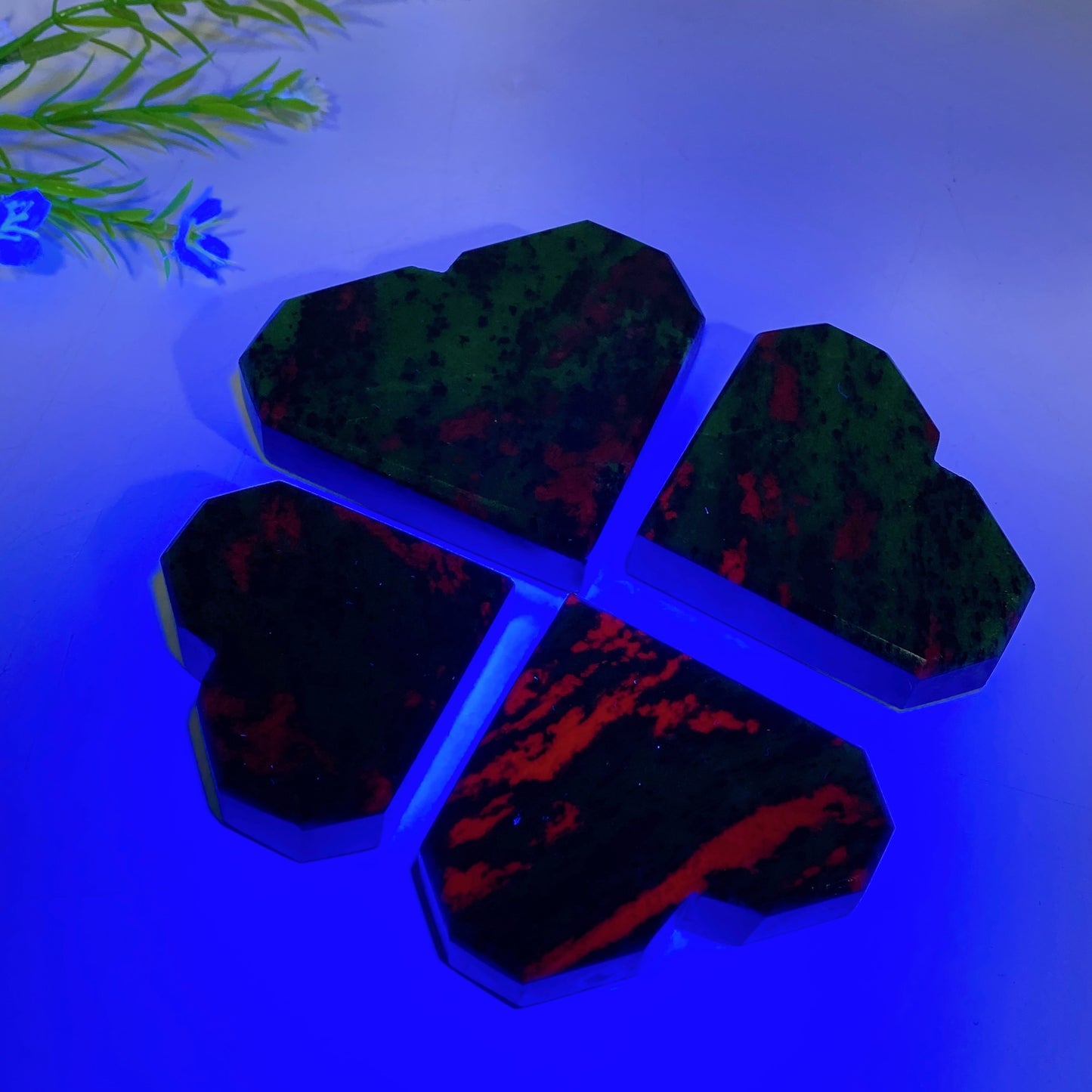 2.5"-4.0" Ruby In Zoisite Heart CarvingsCrystal Healing Bulk Wholesale