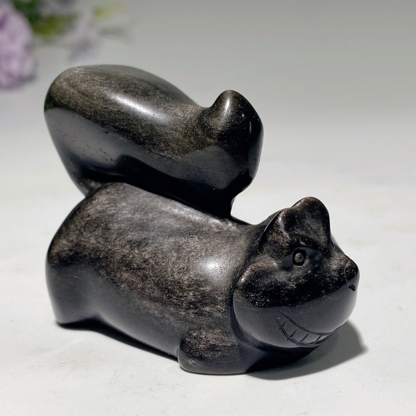 2.3" Mixed Crystal Cheshire Cat Carvings Crystal Healing Bulk Wholesale