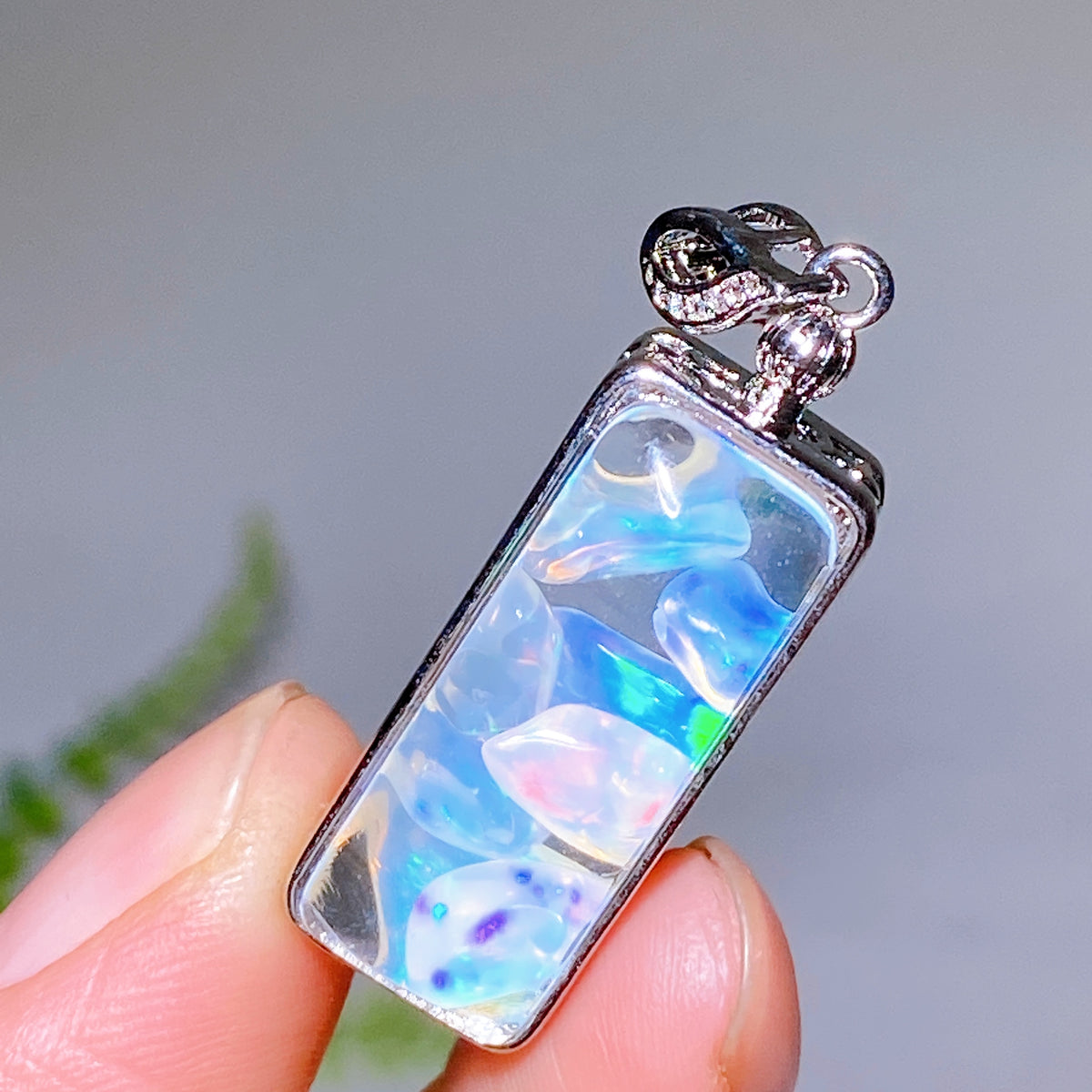 Rainbow Opal Chips Pendant Wholesale