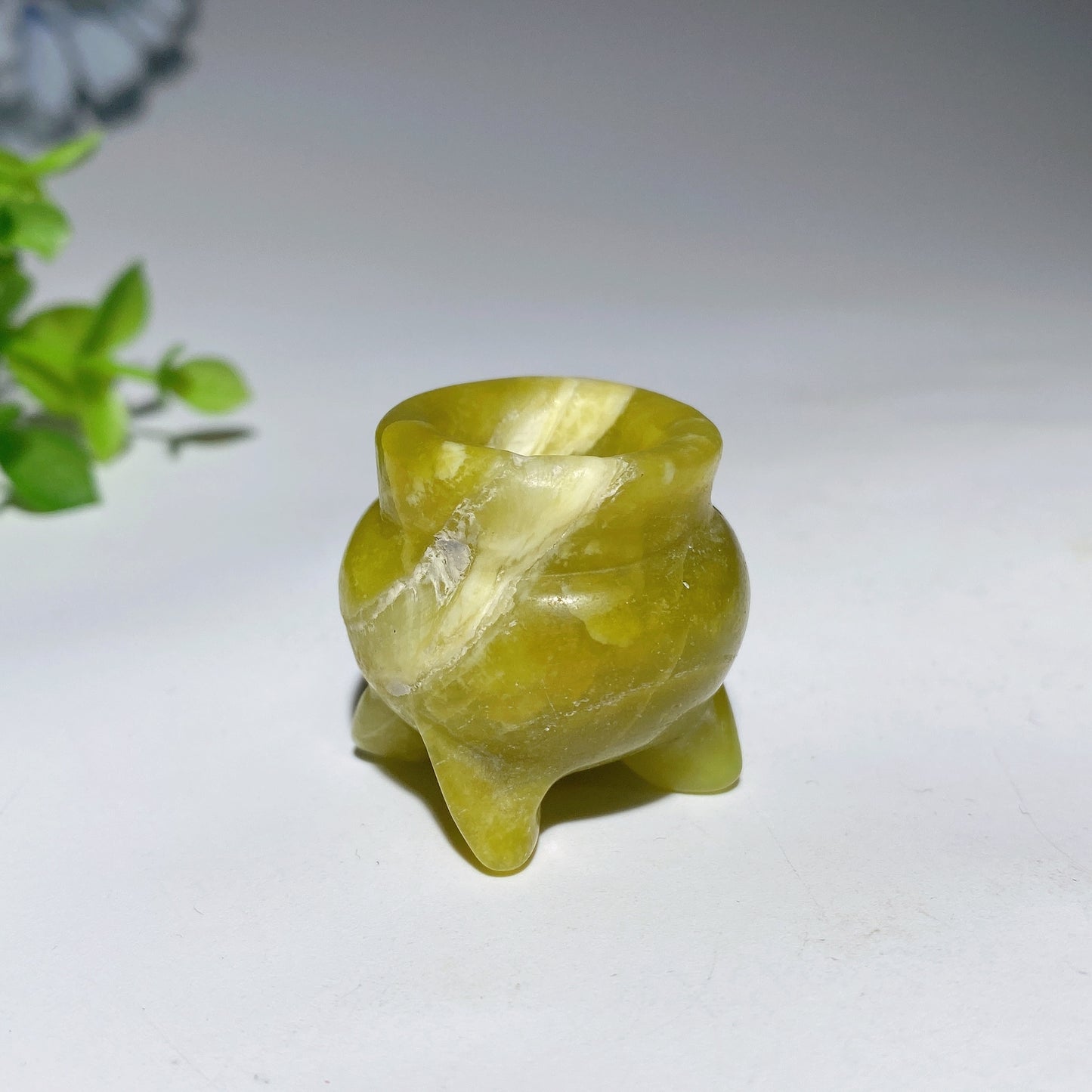 1.2" Pyrite Black Obsidian Tripod Carvings Crystal Healing Bulk Wholesale