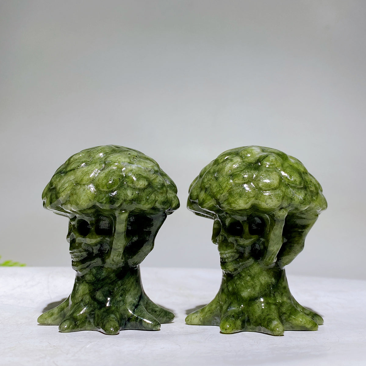 2.4" Serpentine Tree with Skull Face Carving Wholesale