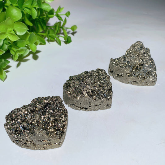 1.8"-2.0" Pyrite Raw Stone Heart Crystal Healing Bulk Wholesale