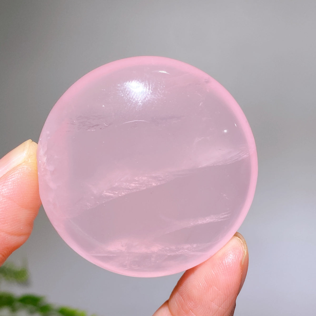 1.8"-2.0" High Quality Rose Quartz Round Palm Wholesale
