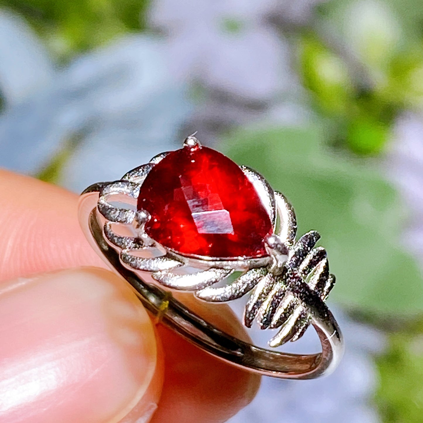 S925 Crystal Ring Crystal Healing Bulk Wholesale